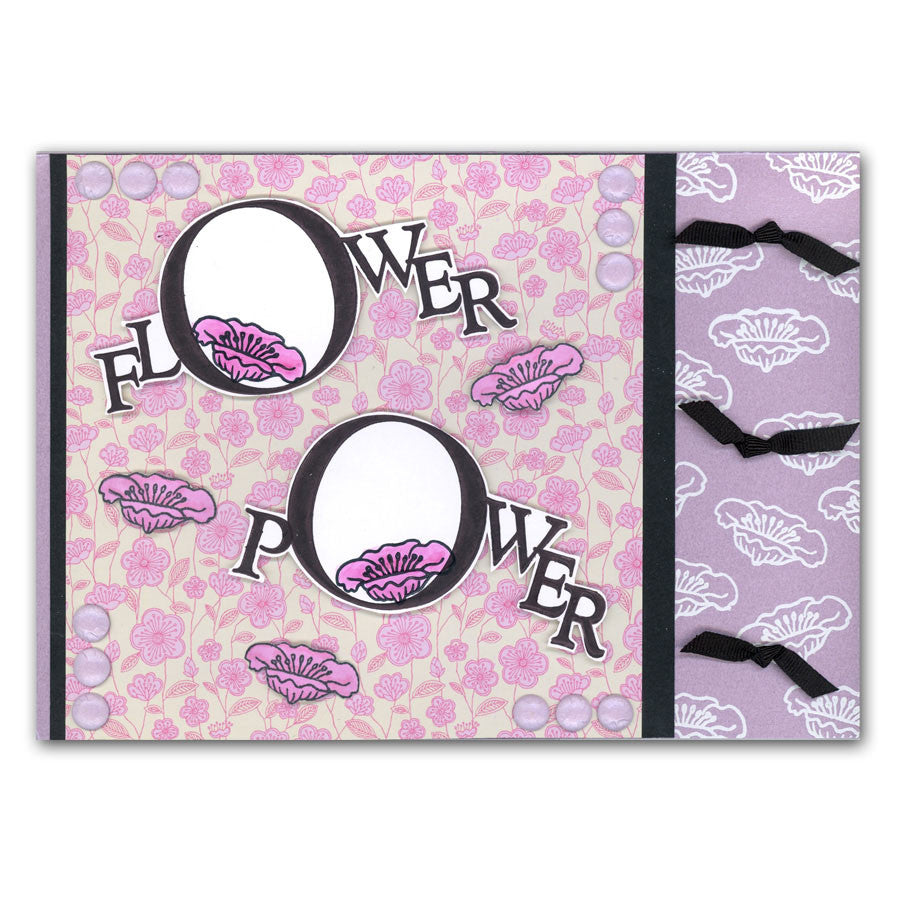 Flower Power 7" x 7" Stencil