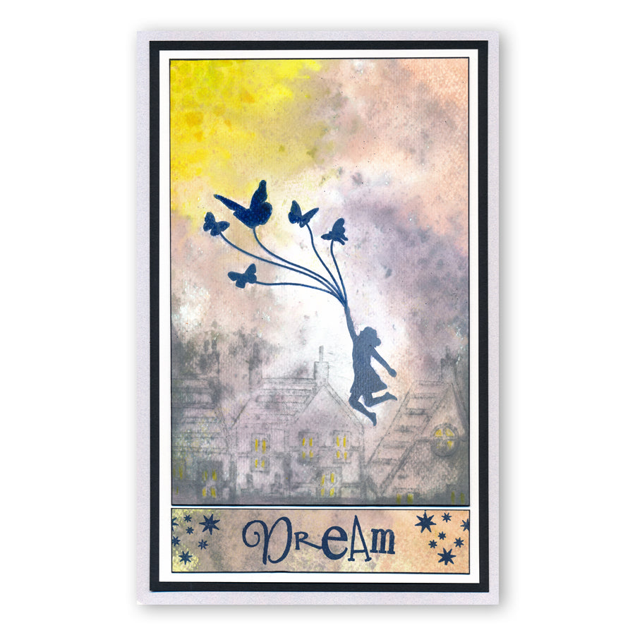 Flutterby Carpe Diem A5 Square Stamp Set