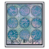 Framework Circles 7" x 7" Stencil