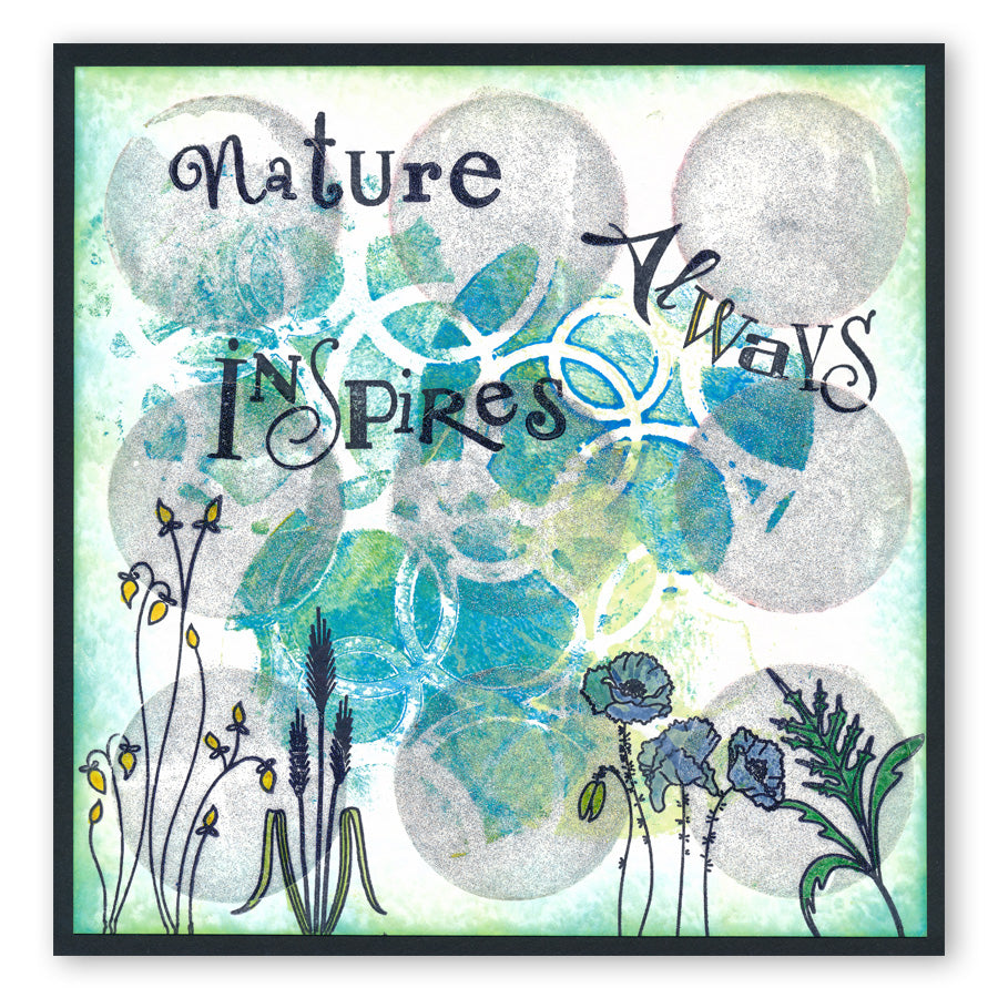 Framework Circles 7" x 7" Stencil