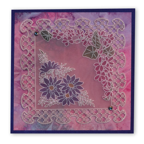 Frilly Square A5 Square Groovi Plate