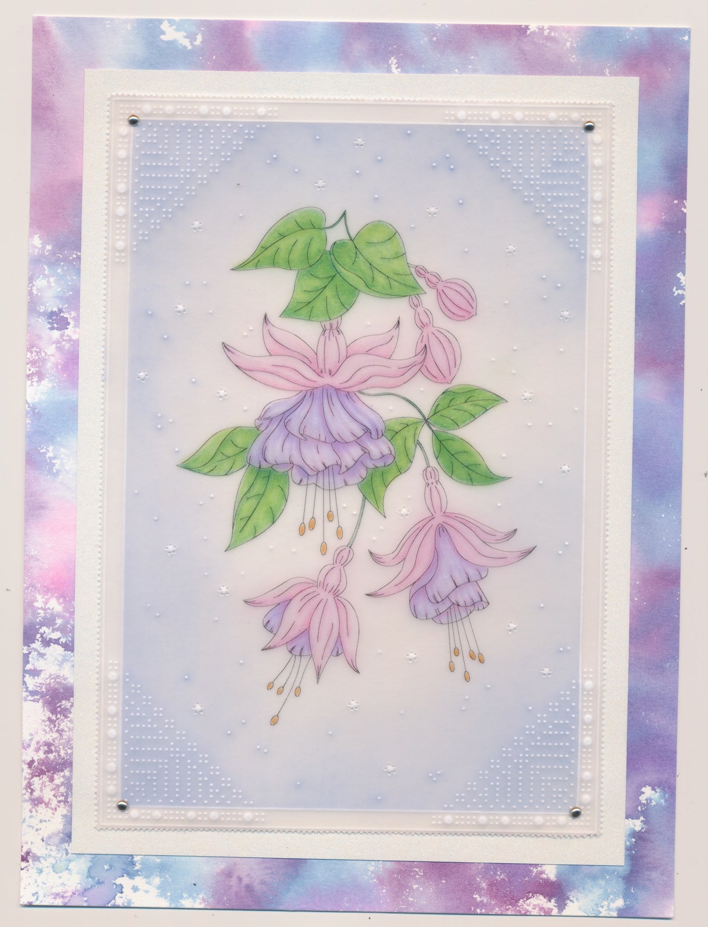 Linda's Fuchsia A6 Stamp & Mask Set