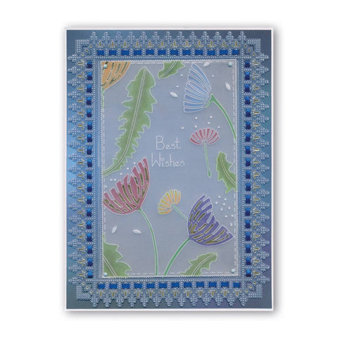 Abstract Dandelions A6 Groovi Plate Set