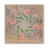 Abstract Dandelions & Leaves A6 Groovi Plate