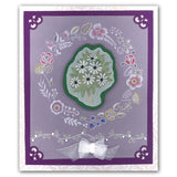 Butterfly Wreath A5 Square Groovi Plate