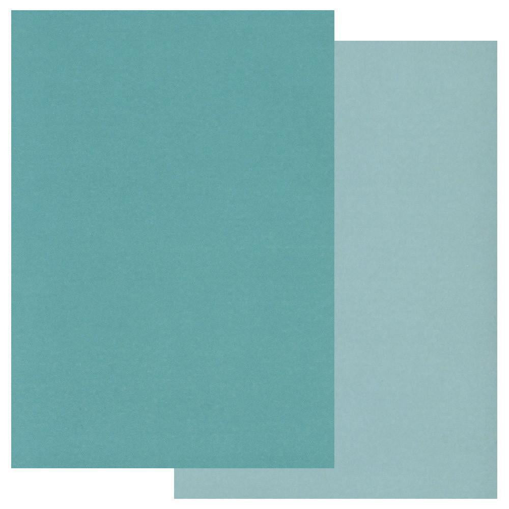 Teal x10 Groovi Two Tone Parchment Paper A5