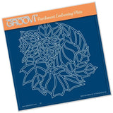 CLEARANCE Leafy Butterfly Round A5 Square Groovi Plate