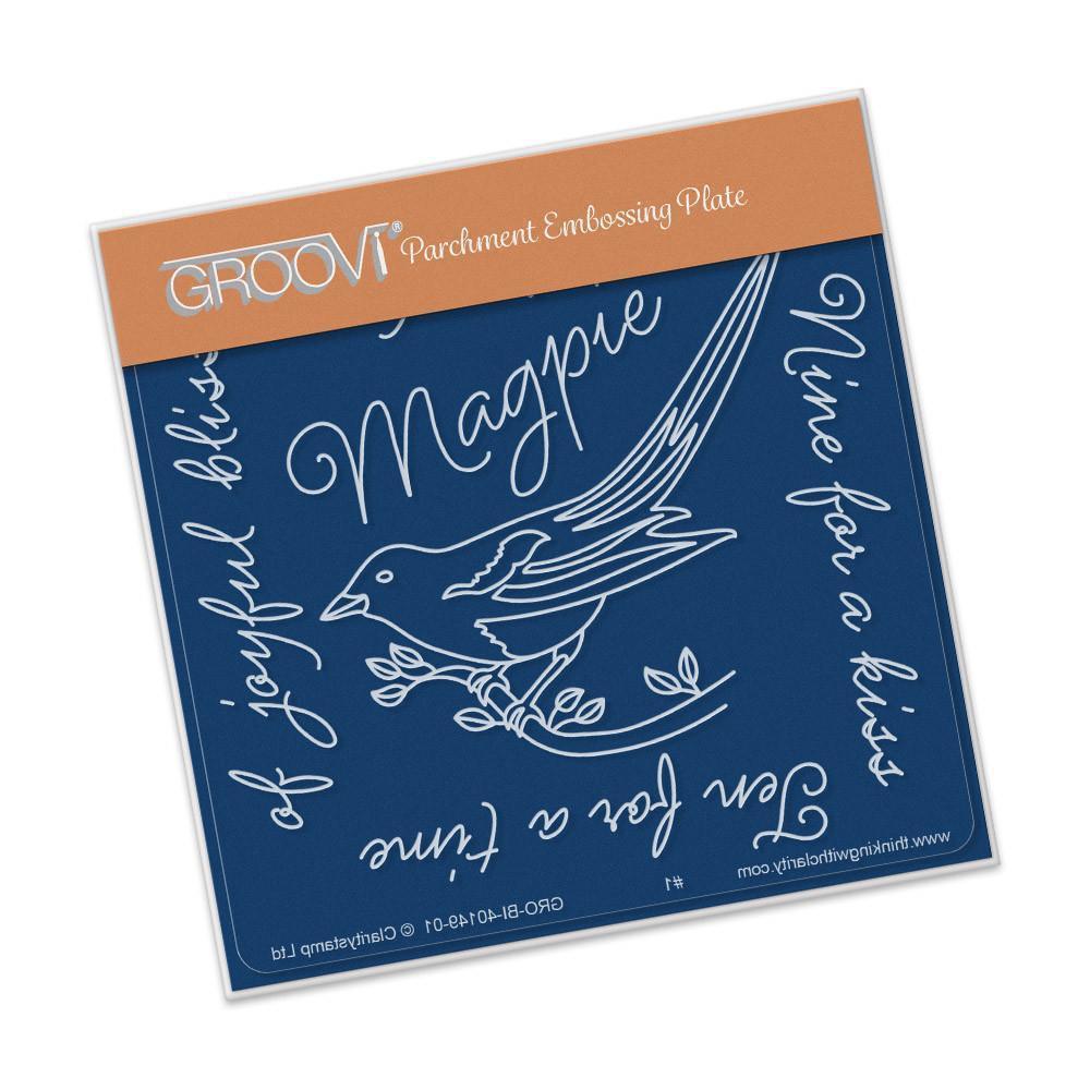 Magpie 3 - Eight for a Wish A6 Square Groovi Baby Plate
