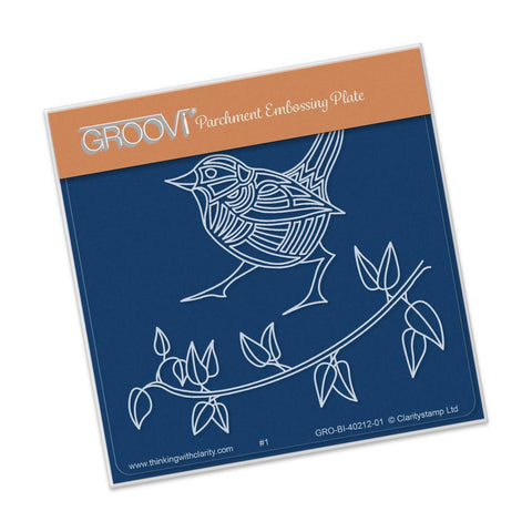 Wren & Leaves A6 Square Groovi Baby Plate