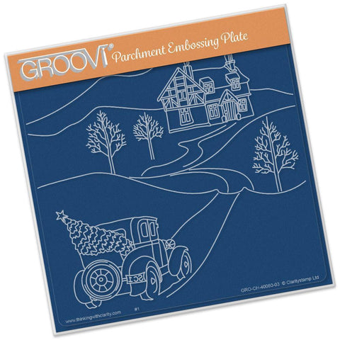 Country Cottage A5 Square Groovi Plate