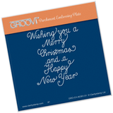 Traditional Christmas Message A6 Square Groovi Baby Plate