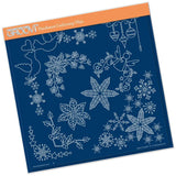 Tina's Christmas Corners 2 A4 Square Groovi Plate