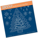 During this Christmas Verse No. 1 - Tree A5 Square Groovi Plate