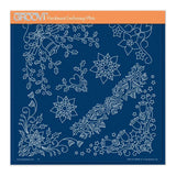 Tina's Small Christmas Corners 1 A5 Square Groovi Plate