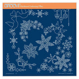 Tina's Small Christmas Corners 2 A5 Square Groovi Plate