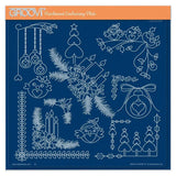 Tina's Small Christmas Corners 3 A5 Square Groovi Plate