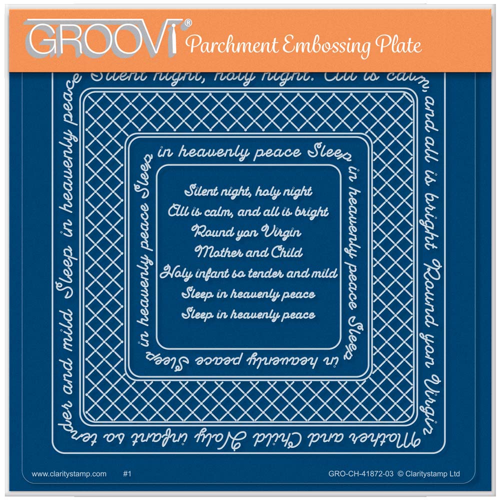 Linda's Silent Night Nested Wraps - Christmas Treasures (Set 1) A5 Square Groovi Plate