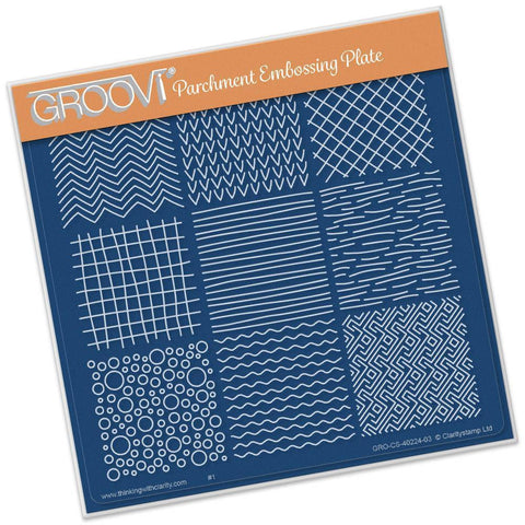 Textures A5 Square Groovi Plate