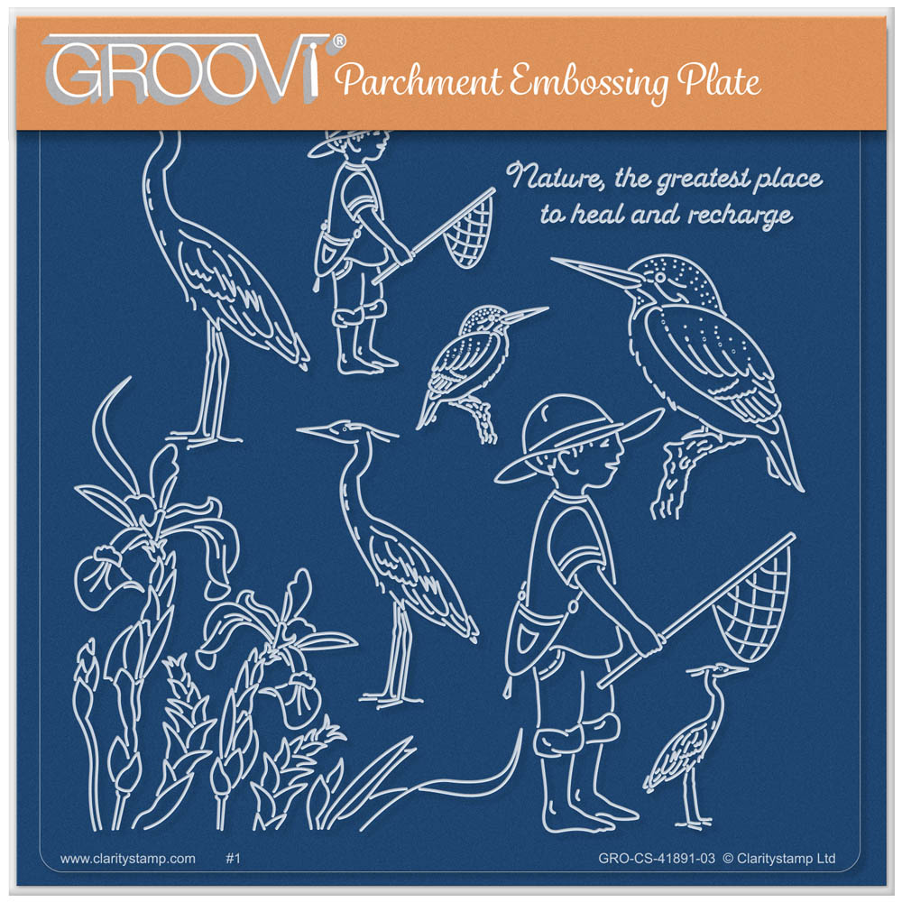 Linda's The Old Water Mill Accessories A5 Square Groovi Plate