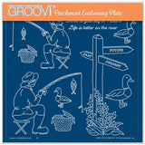 Linda's Friendship Narrowboat Accessories A5 Square Groovi Plate