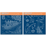 Linda's Friendship Narrowboat & Accessories A5 Square Groovi Plate Duo