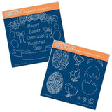 Easter A5 Square Groovi Plate Set