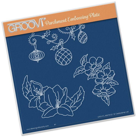 Frilly Circle Friends A5 Square Groovi Plate