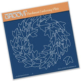 Ivy Wreath A5 Square Groovi Plate