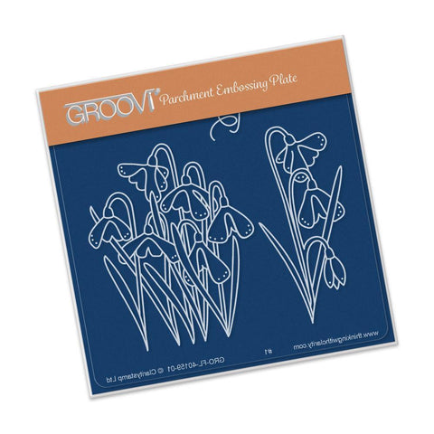 Snowdrops A6 Square Groovi Baby Plate