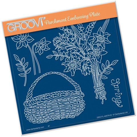 Spring Bouquet A5 Square Groovi Plate