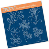 Tina's Flower Fun A5 Square Groovi Plate