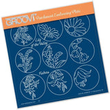 Linda's 123 - A Daisy, Lily of the Valley & Fuchsia A5 Square Groovi Plate