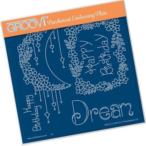 Tina's Dream Flowers A5 Square Groovi Plate