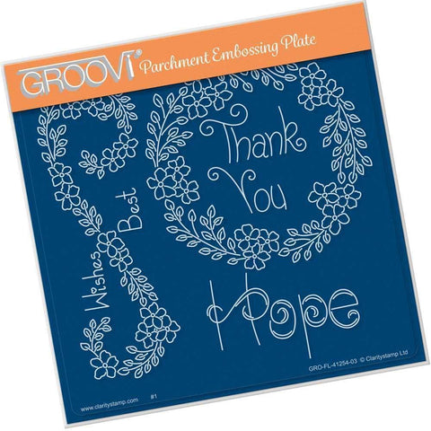 Tina's Hope Flowers A5 Square Groovi Plate