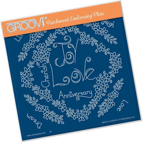 Tina's Love Flowers A5 Square Groovi Plate