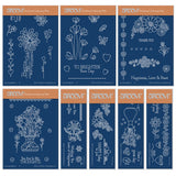 Tina's Springtime Flowers SET 2 : A6 + Spacers Groovi Plate Collection