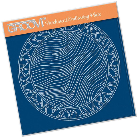 Fairy Background Round A5 Square Groovi Plate