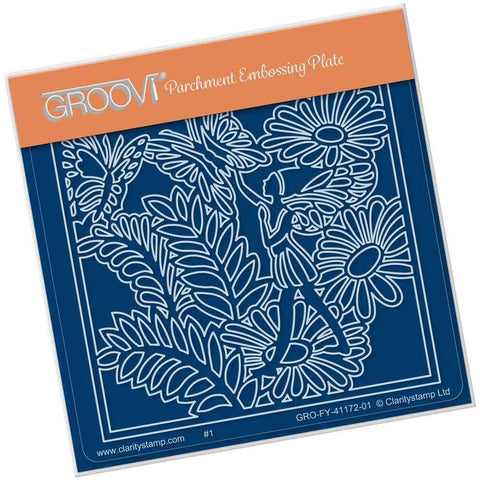 Leafwing Fairy A6 Square Groovi Baby Plate