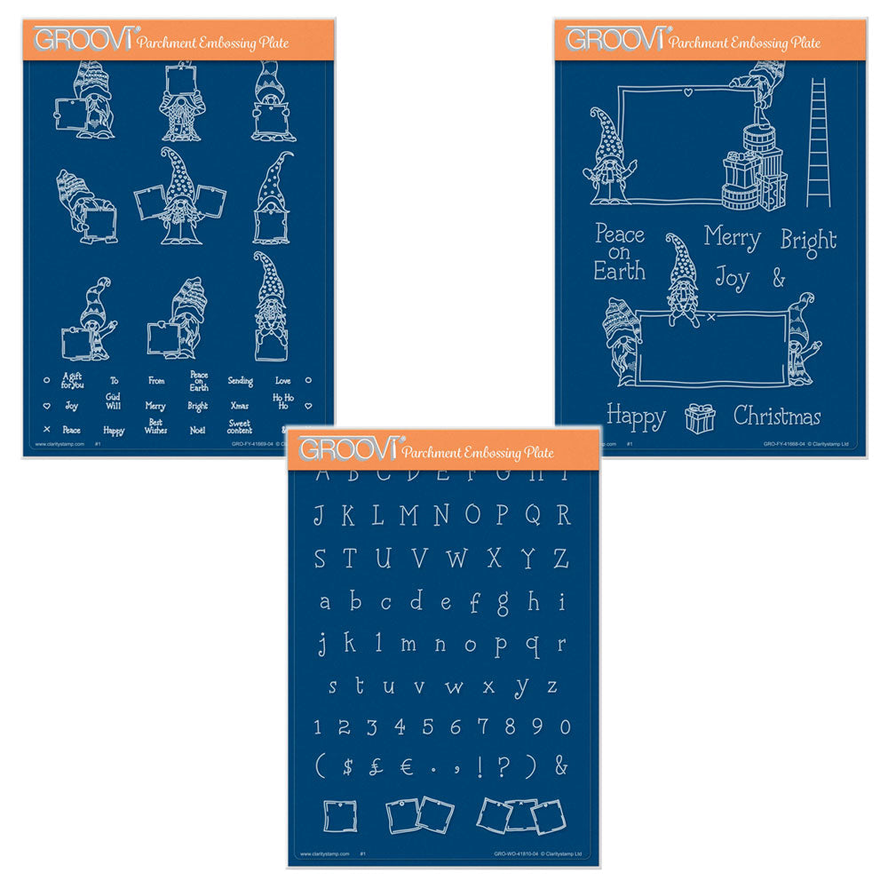 Barbara's Feel Güd Gnomes, Letterboxes, Billboards & ABC A5 Groovi Plate Collection