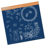 Linda's Woven Wreath A4 Square Groovi Plate