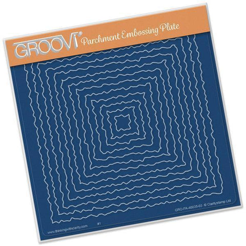 Nested Deckle Squares A5 Square Groovi Plate