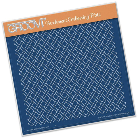 Woven Trellis A5 Square Groovi Plate