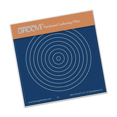 Small Nested Circles A6 Square Groovi Baby Plate
