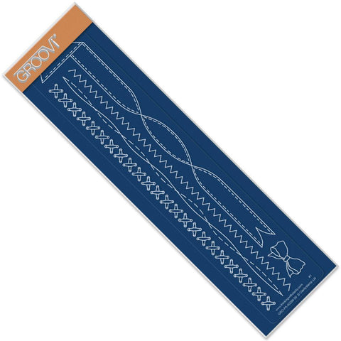 Ribbon & Stitching Groovi Border Plate