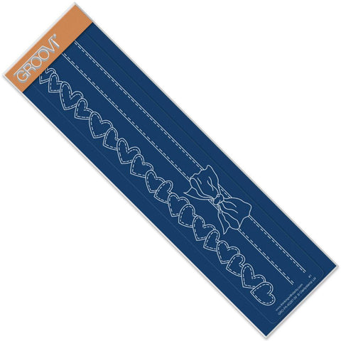 Ribbon & Hearts Groovi Border Plate