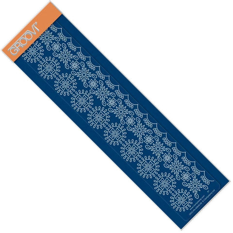 Tina's Doodle Flowers Groovi Border Plate