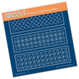 Tina's Geo Layering Rectangles A5 Square Groovi Plate