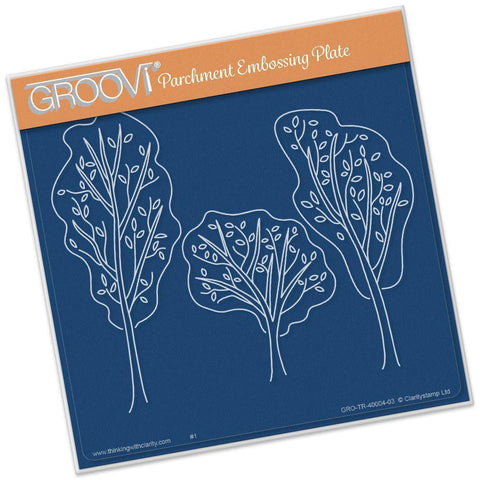Trees A5 Square Groovi Plate