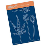 Funky Seed Heads & Leaves A6 Groovi Plate