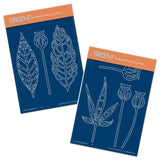 Funky Foliage & Seed Heads A6 Groovi Plate Set